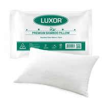 Luxor Australian Made Bamboo Cooling Pillow Standard Size Single Pack