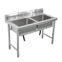 Freestanding Double Stainless Steel Kitchen Sink