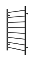 Premium Matte Black Towel Rack - 8 Bars, Round Design, AU Standard, 1000x620mm Wide