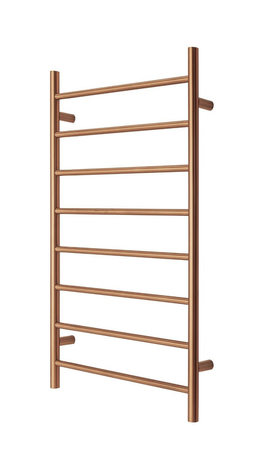 Premium Polished Rose Gold  Towel Rack - 8 Bars, Round Design, AU Standard, 1000x620mm Wide
