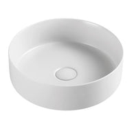 Matte Black matte white matte Pink Green Gold Copper Round 360 mm Dia top counter basin porcelain sink