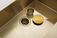 Burnished Brass Gold stainless steel 304 double bowl kitchen sink