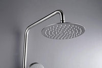 Brushed Nickel Solid Stainless Steel 304 made shower set w diverter 200 mm head sprayer hand held head Suit Outdoor