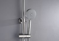 Brushed Nickel Solid Stainless Steel 304 made shower set w diverter 200 mm head sprayer hand held head Suit Outdoor