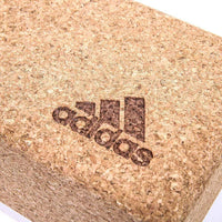 Adidas Yoga Cork Block Home Gym Fitness Exercise Pilates Tool Brick - Brown