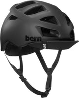 Bern Mens Allston Cycling Bike Helmet w/ Flip Visor - Matte Black - L/XL