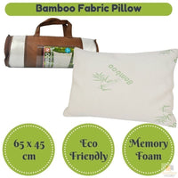 BAMBOO PILLOW Memory Foam Luxury Comfort Organic Health 65x45cm Size New
