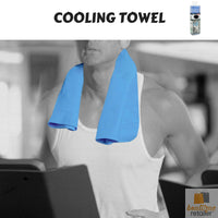 INSTANT COOLING TOWEL UPF 50+ Ice Cold Sport Sweat Absorbing Chemical Free 66x43