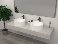 Round Cast stone - Solid Surface Basin 450mm