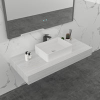 Rectangle Cast stone - Solid Surface Basin 500mm