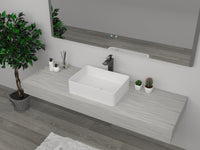 Rectangle Cast stone - Solid Surface Basin 600mm