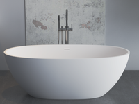 Medium Size Oval Shaped Cast stone - Solid Surface Bath 1600mm Length