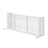 Freestanding Retractable Dog Barrier with Gate Small