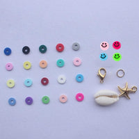 18 Colors 6mm Flat Round Disc Beads 3900pcs Polymer Soft Clay Beads For DIY Jewelry Making