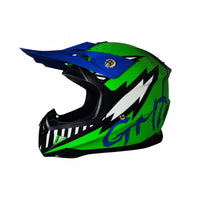 GMX Motocross Junior Helmet Green - Large