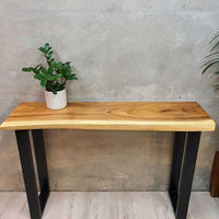 Bungalow Console Table Live Edge Raintree Wood [120cm]