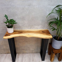 Bungalow Console Table Live Edge Raintree Wood [100cm]