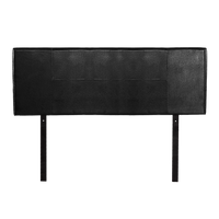 PU Leather Queen Bed Headboard Bedhead - Black