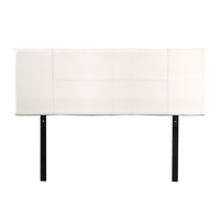 PU Leather Queen Bed Headboard Bedhead - White