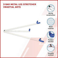 3 Bar Metal Leg Stretcher Martial Arts