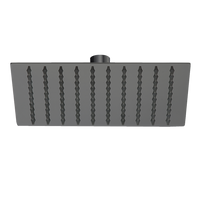 200mm Shower Head Square 304SS Electroplated Matte Black Finish