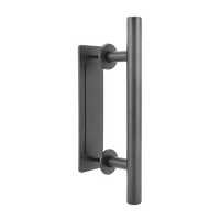 Carbon Steel Door Handle & Flush Pull Wood Door Gate Hardware 12"