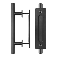 Carbon Steel Door Handle & Flush Pull Wood Door Gate Hardware 12"