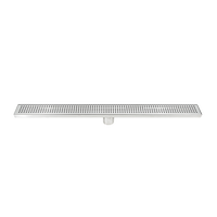 800mm Bathroom Shower Stainless Steel Grate Drain w/Centre outlet Floor Waste
