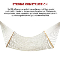4m Traditional Cotton Rope Hammock with Hanging Hardware