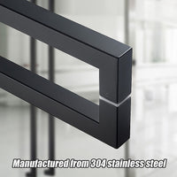 Entrance Door Pull Handle Matte Black 1500mm