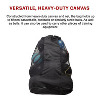 Extra Large Sports Ball Carry Bag Waterproof Football Basketball Volleyball Soccer Rugby NetBall