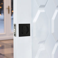 2x Contemporary Entry Square Pocket Door Hardware with Key
