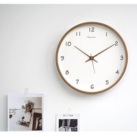 10" Clock Wooden Modern Wall Art