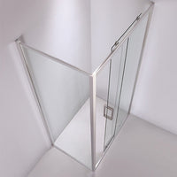 Adjustable 1300x1010mm Single Door Corner Sliding Glass Shower Screen in Chrome