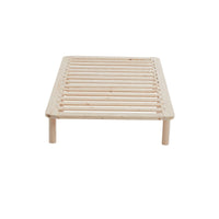 Platform Bed Base Frame Wooden Natural King Single Pinewood