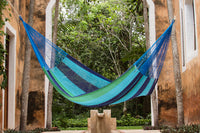 Mayan Legacy Bed Cotton hammock - in Oceanica colour