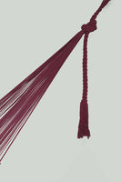 Outdoor undercover cotton Mayan Legacy hammock with hand crocheted tassels King Size Maroon