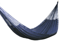 Outdoor undercover cotton Mayan Legacy hammock King size Blue