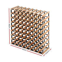 72 Bottle Timber Wine Rack