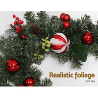 Jingle Jollys 2.7m Christmas Garland with Decorations Xmas Wedding Party