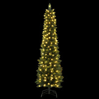 Jingle Jollys Christmas Tree 1.8m Pre-Lit 200 LED Lights Xmas Tree Decorations