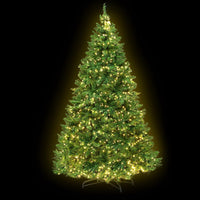 Jingle Jollys Christmas Tree 2.4m Xmas Tree Decorations 1488 LEDs 8 Light Modes