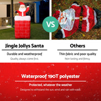 Jingle Jollys Christmas Inflatable Santa Pop Up 1.8M Illuminated Decorations