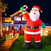 Jingle Jollys Christmas Inflatable Santa 3M Illuminated Decorations