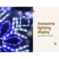 Jingle Jollys Christmas Lights 82cm Snow 304 LED Decorations