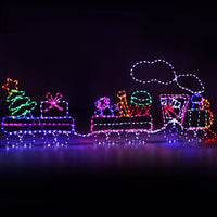 Jingle Jollys Christmas Lights 210cm Train 631 LED Decorations
