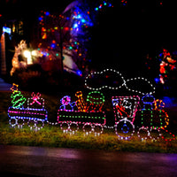 Jingle Jollys Christmas Lights 210cm Train 631 LED Decorations