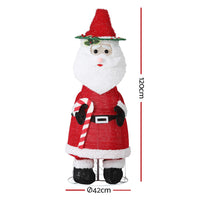 Jingle Jollys Christmas Lights 96 LED 120cm Fairy Light Santa Decorations