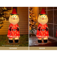 Jingle Jollys Christmas Lights 96 LED 120cm Fairy Light Santa Decorations