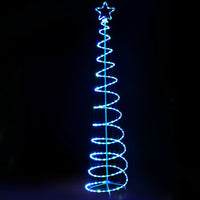 Jingle Jollys Solar Christmas Tree 2.4m Motif Lights 8 Modes Multi Colour